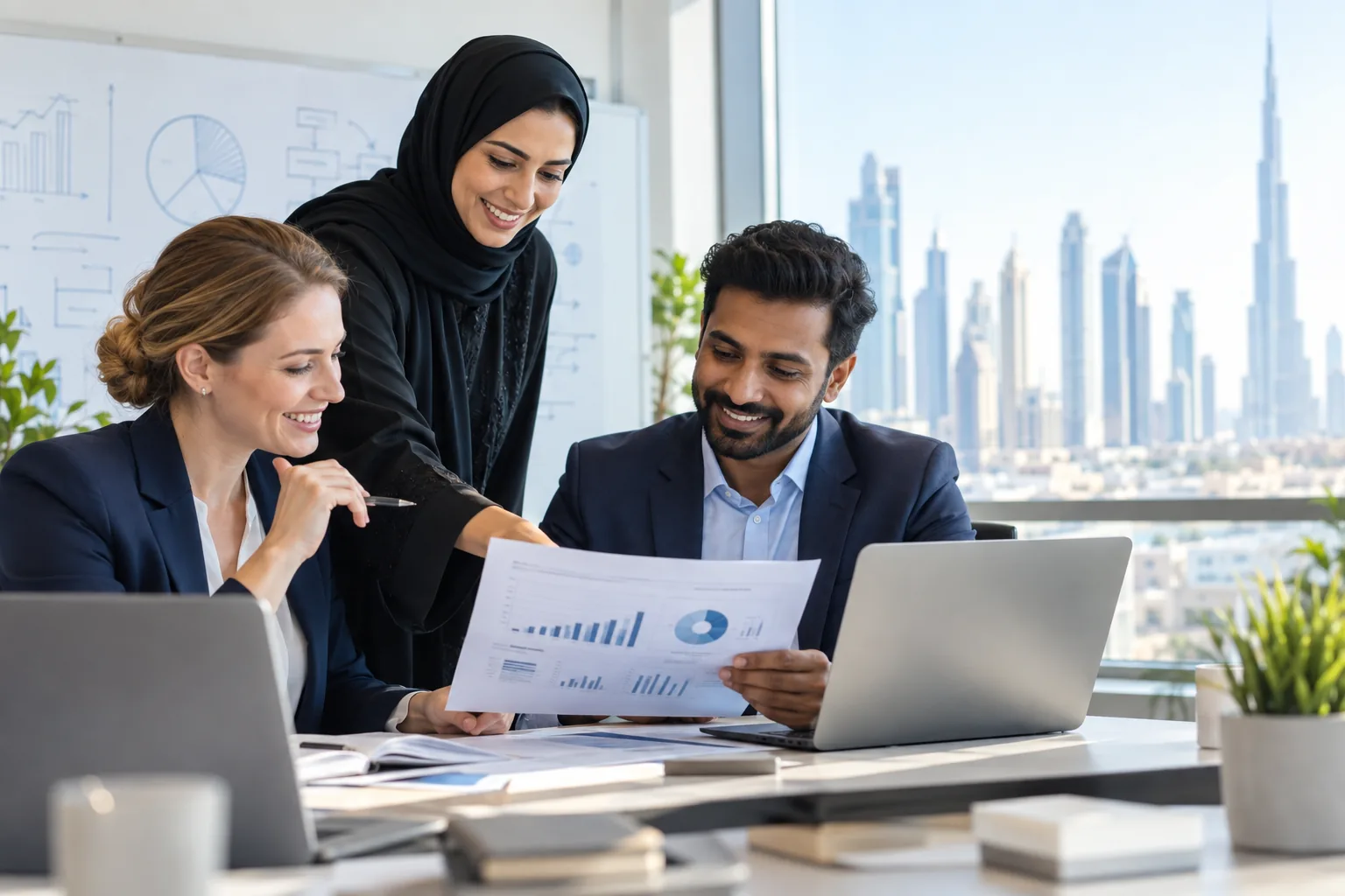 Finance professionals building AI skills for career development in Dubai