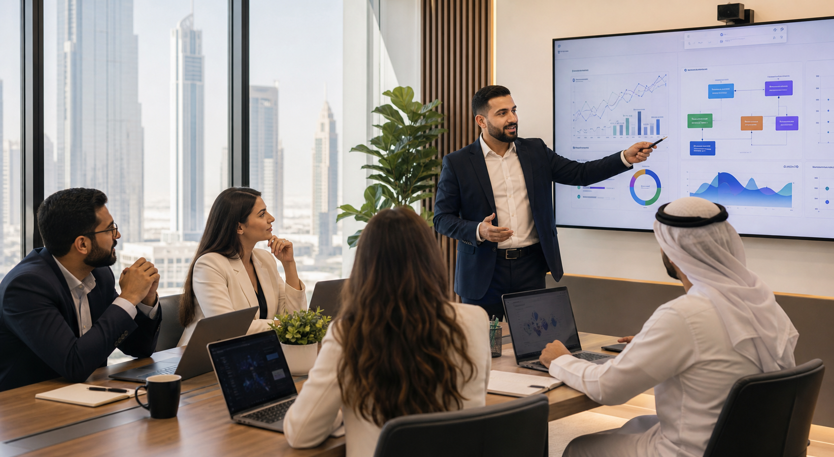 Corporate AI finance training workshop in Dubai for finance teams