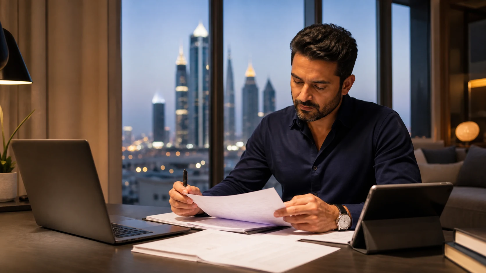Audit professional using CIA revision resources in Dubai