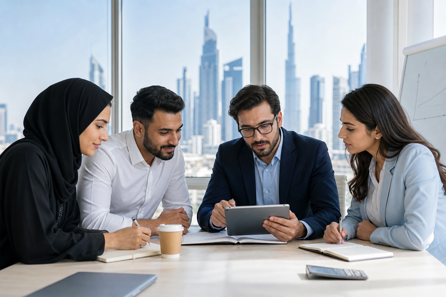 Dubai CIA candidates reviewing exam fee and training budget options in a bright classroom