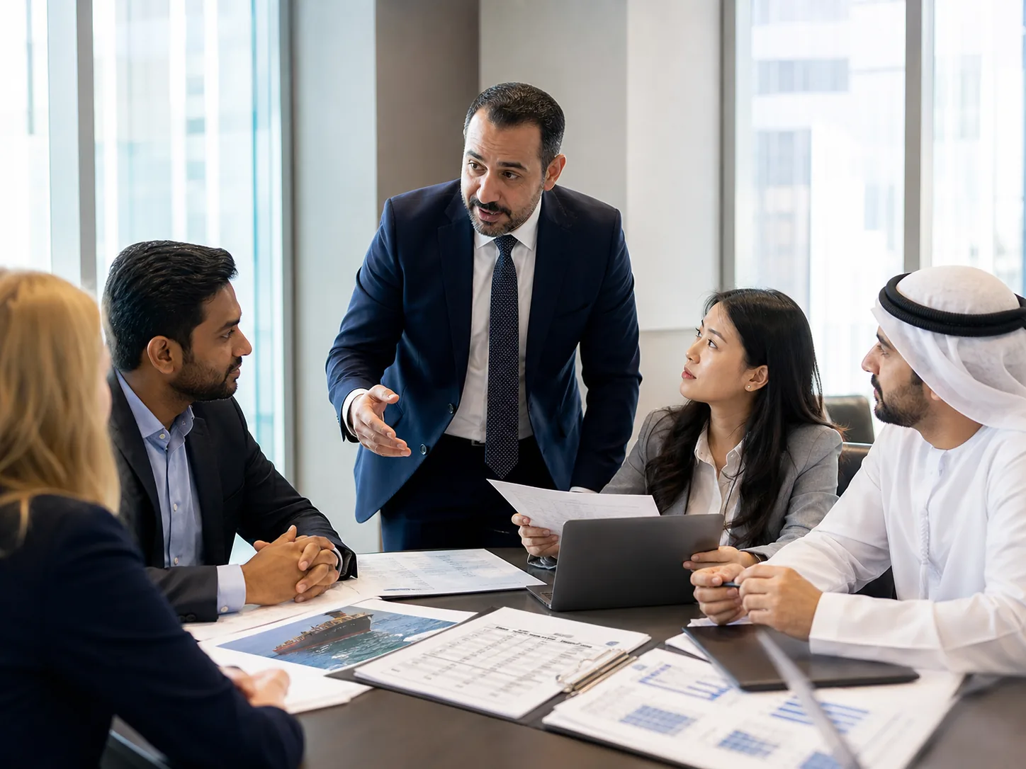 Dubai trade finance professionals in a classroom workshop