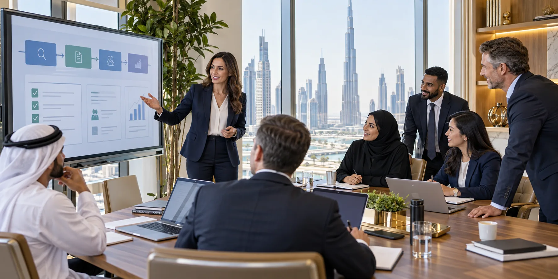 Corporate team attending Microsoft 365 Copilot training in Dubai UAE