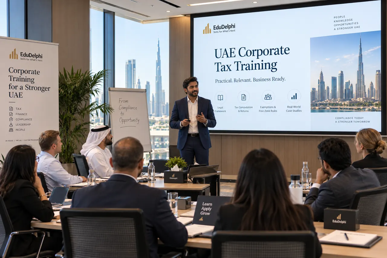 Corporate UAE Corporate Tax training for finance and compliance teams in Dubai