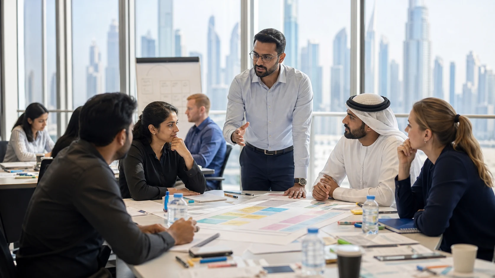 International professionals attending CPIM planning and inventory training in Dubai