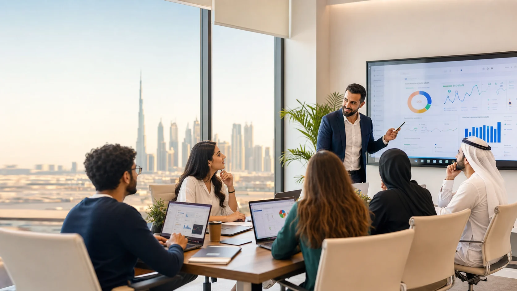 Live digital marketing training classroom in Dubai