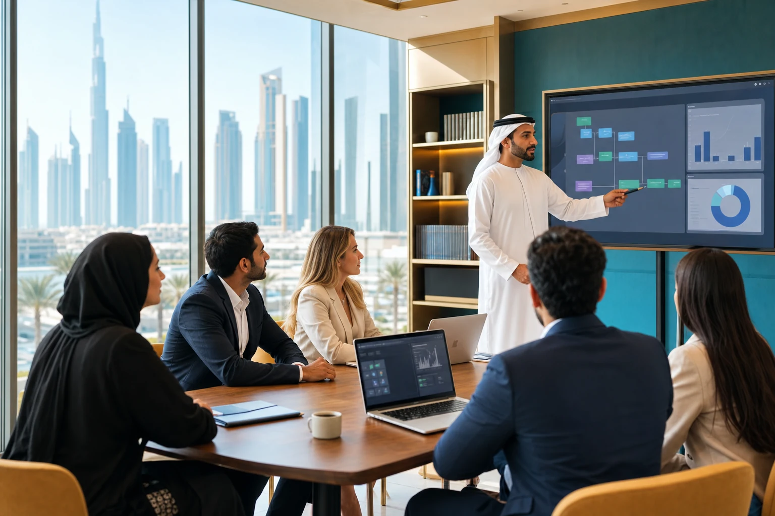 Dubai professionals applying practical AI skills at work