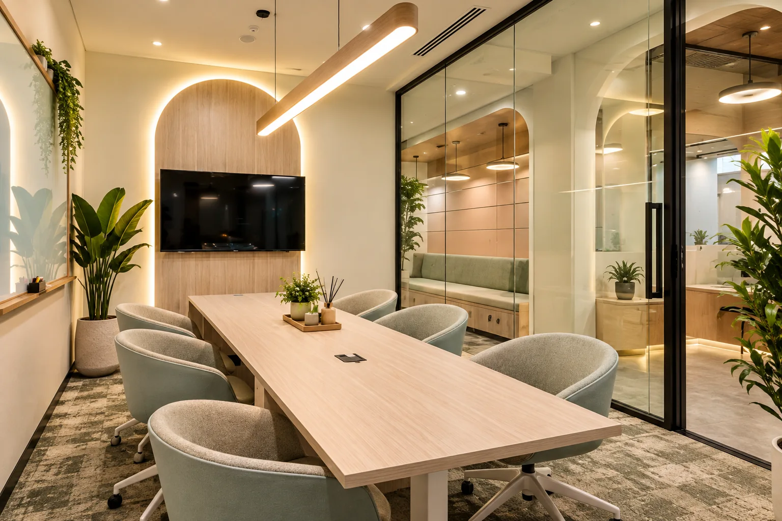 Meeting room at EduDelphi Dubai for private and corporate training discussions