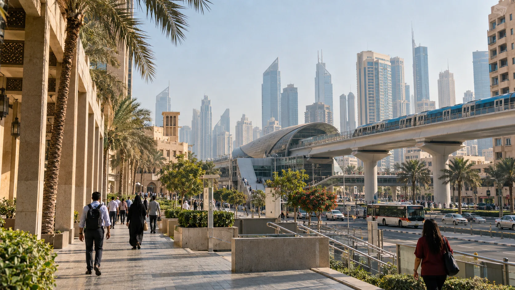 Dubai business district representing EduDelphi learning across the Middle East and international markets
