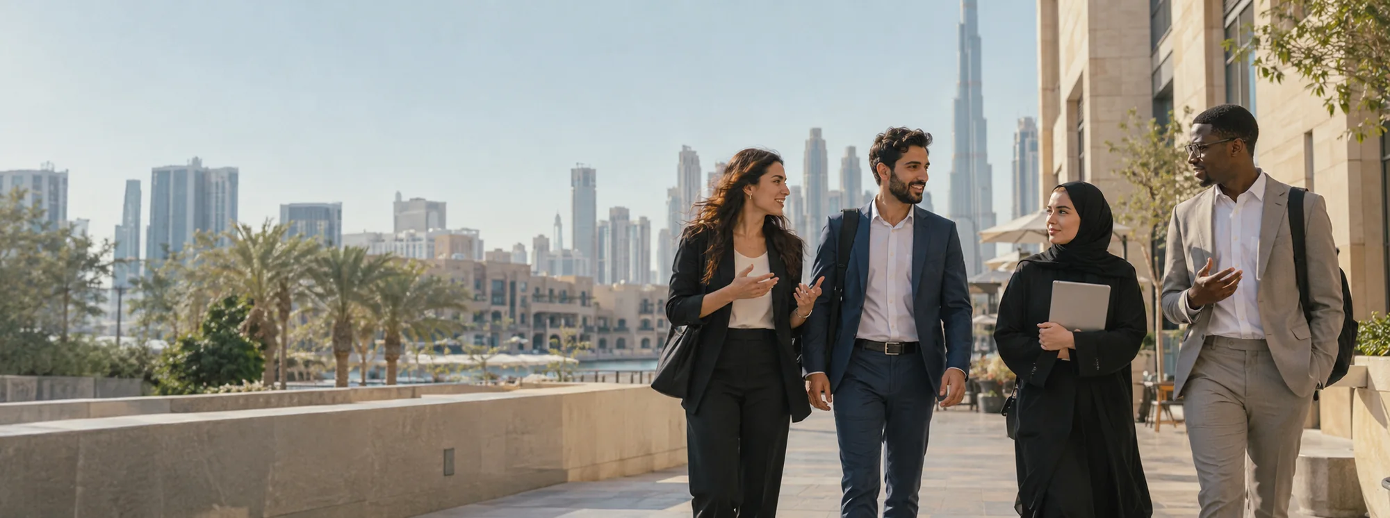 Professionals in Dubai representing EduDelphi's international learning community