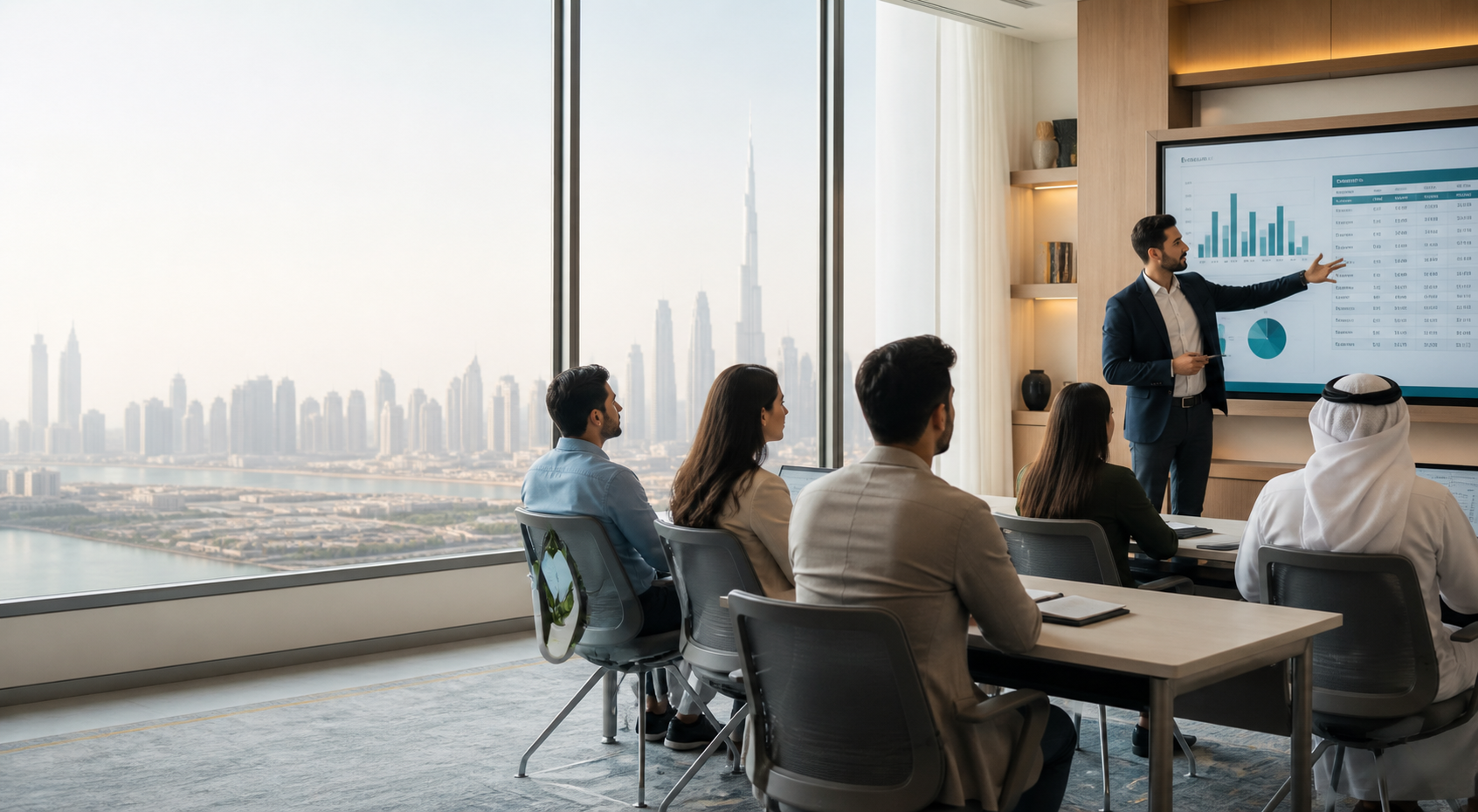 FMAA trainer-led accounting classroom in Dubai
