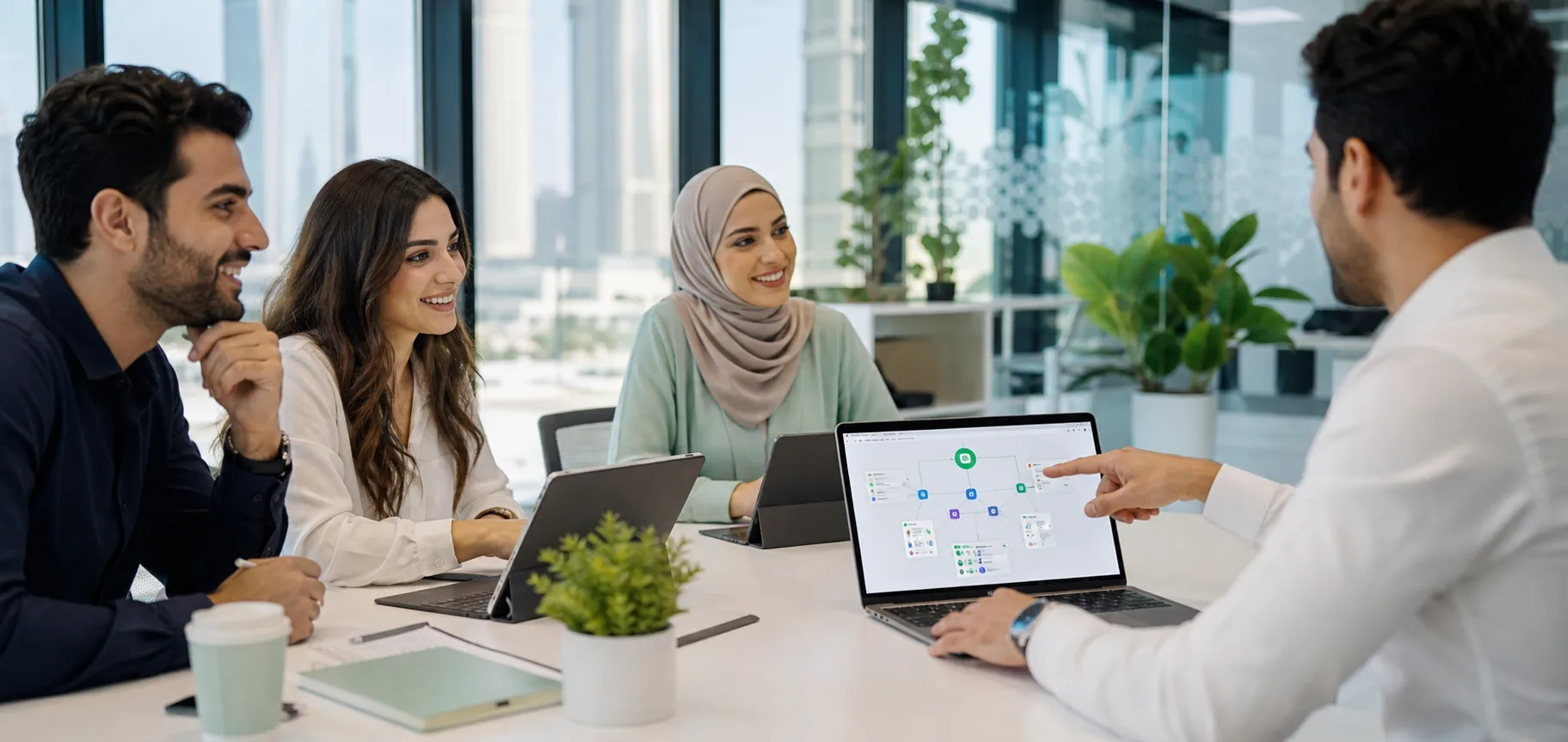Dubai team workshop for generative AI prompts and workplace productivity
