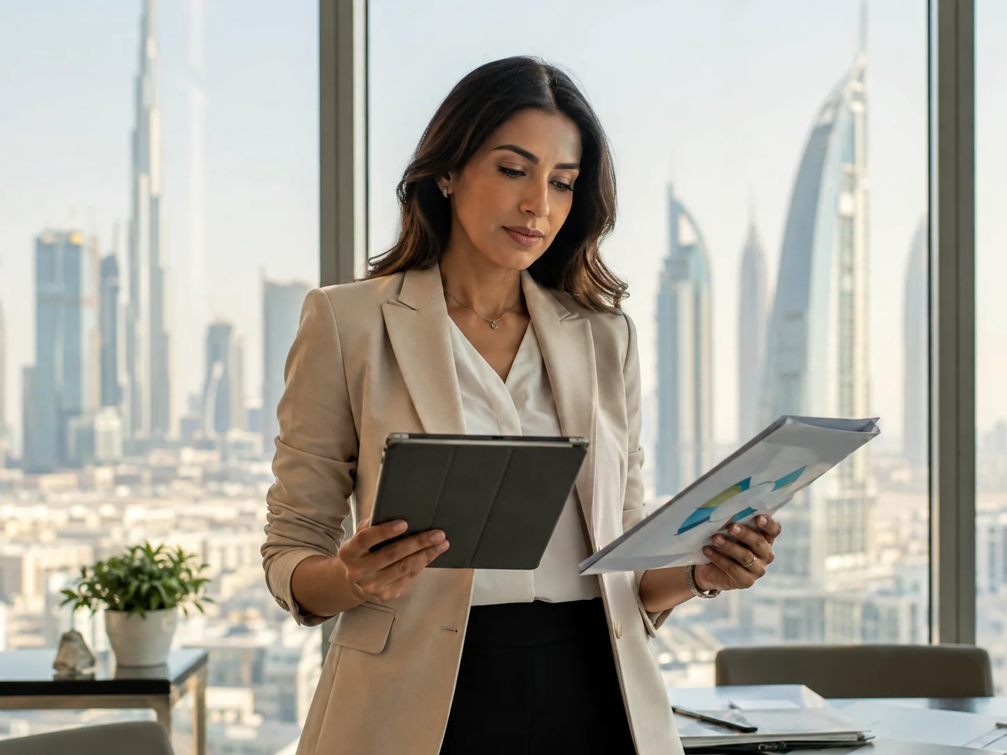 Information security professional planning an ISMS implementation in Dubai