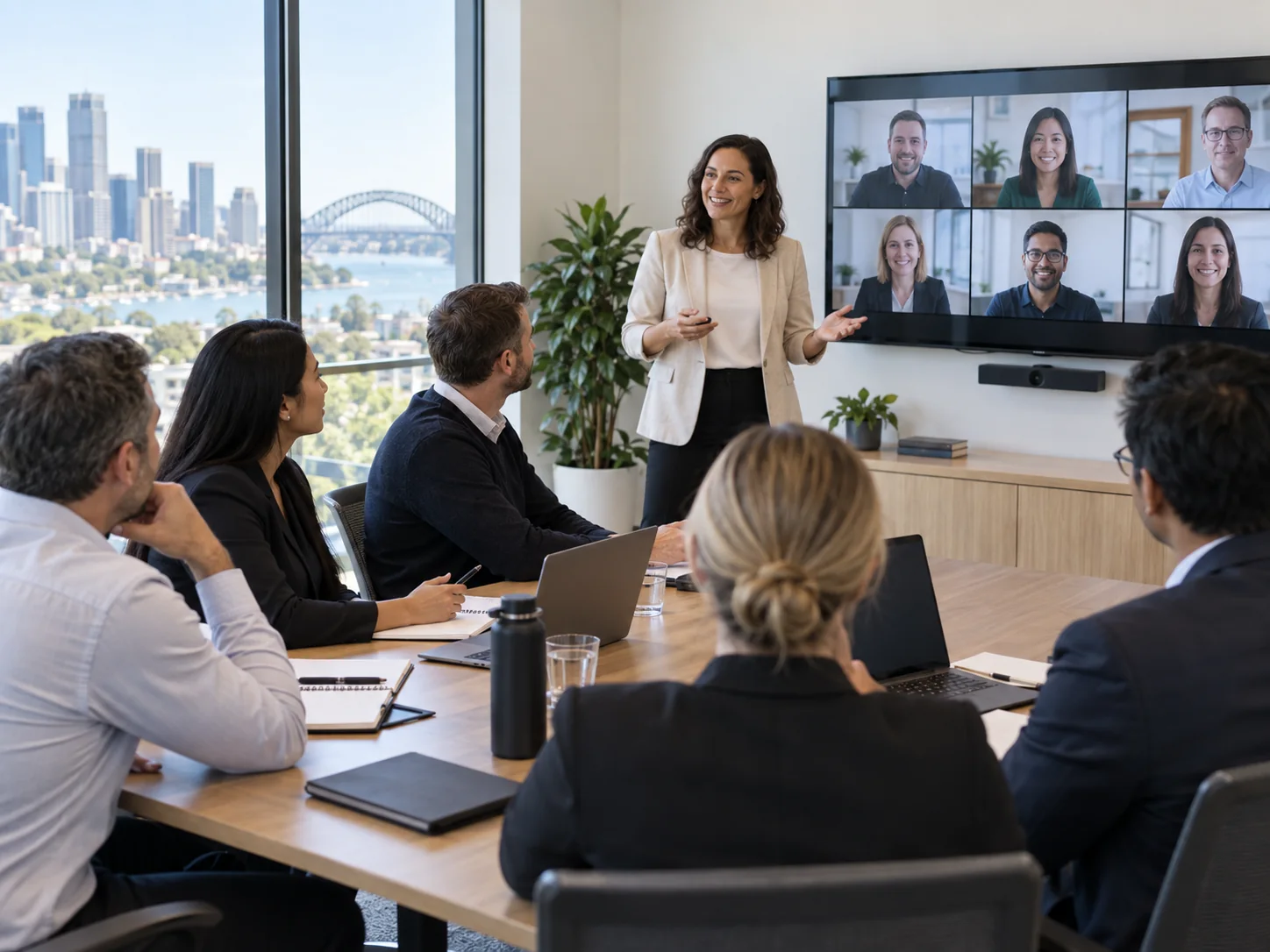 Hybrid professional training connecting classroom and remote learners across Australia
