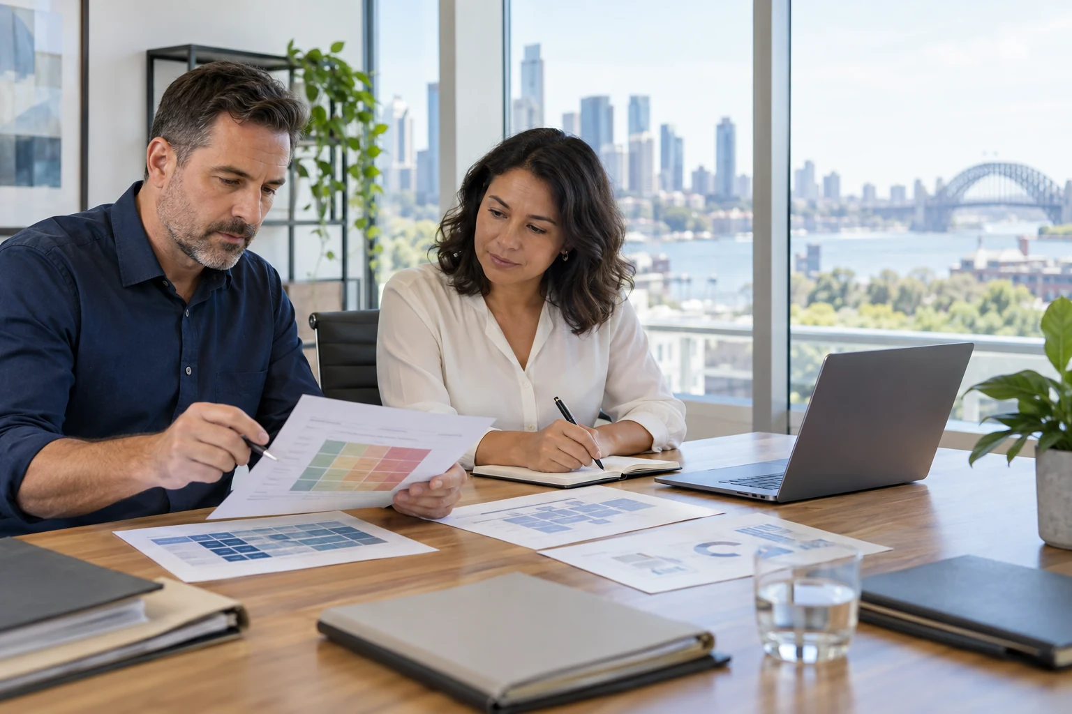 Australian professionals reviewing ISO 27001 audit evidence