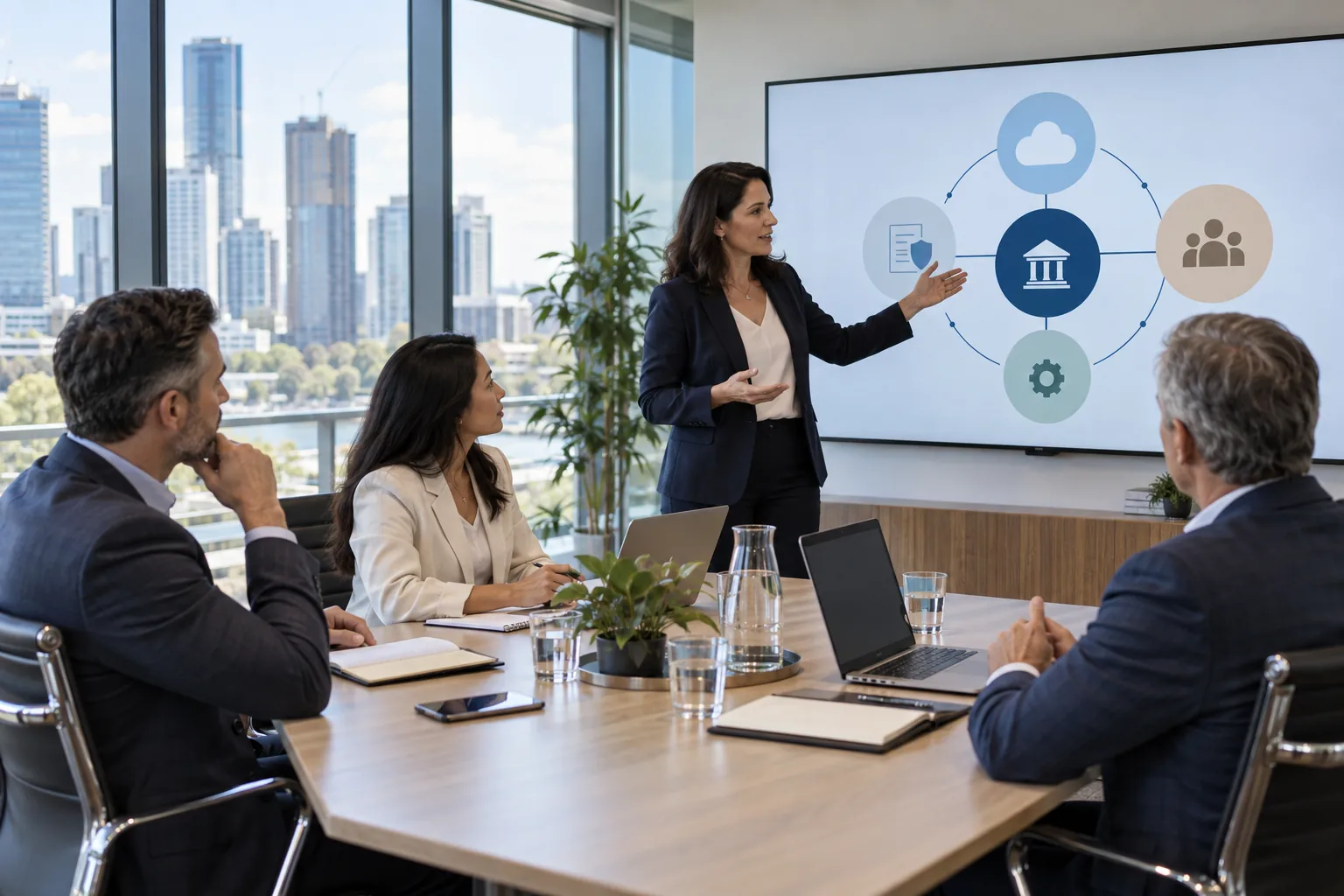 Australian cyber risk and GRC professionals discussing ISO 27001 implementation
