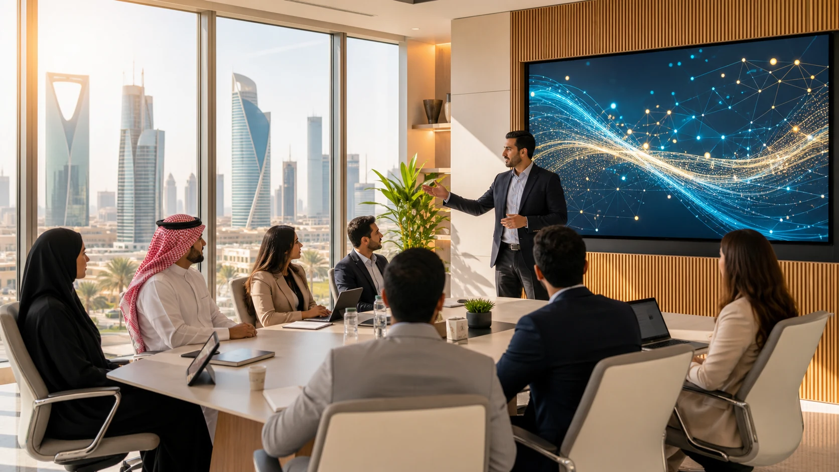 Bright AI Academy training session for professionals in Saudi Arabia