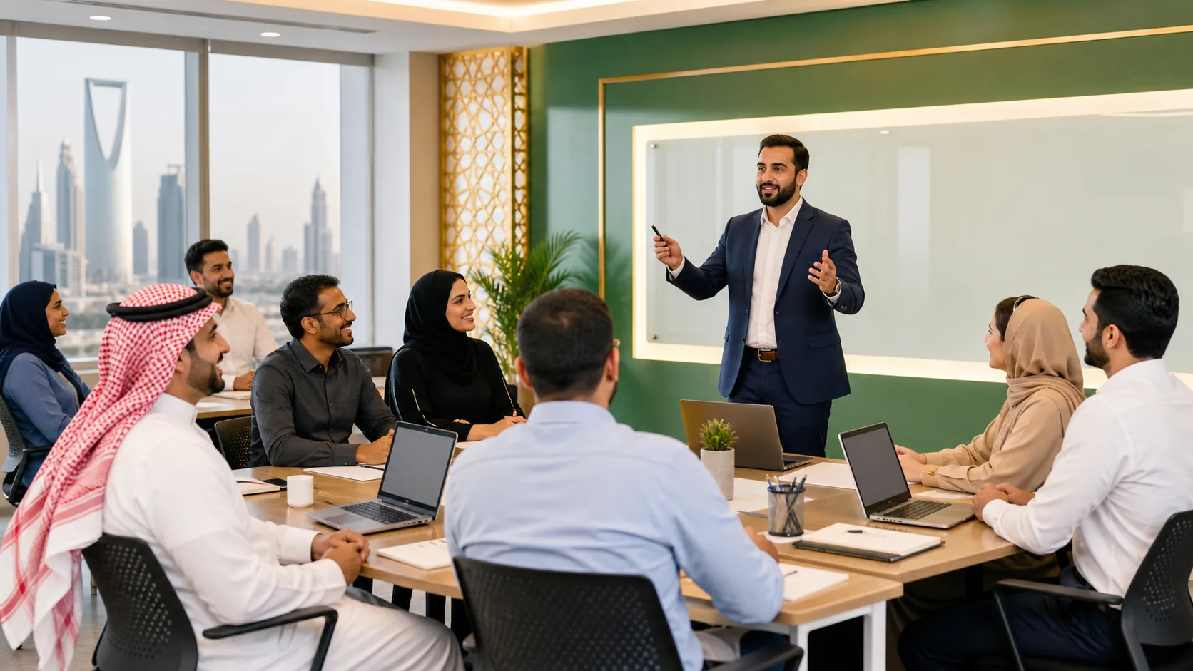 Professional certification training room for Saudi Arabia learners