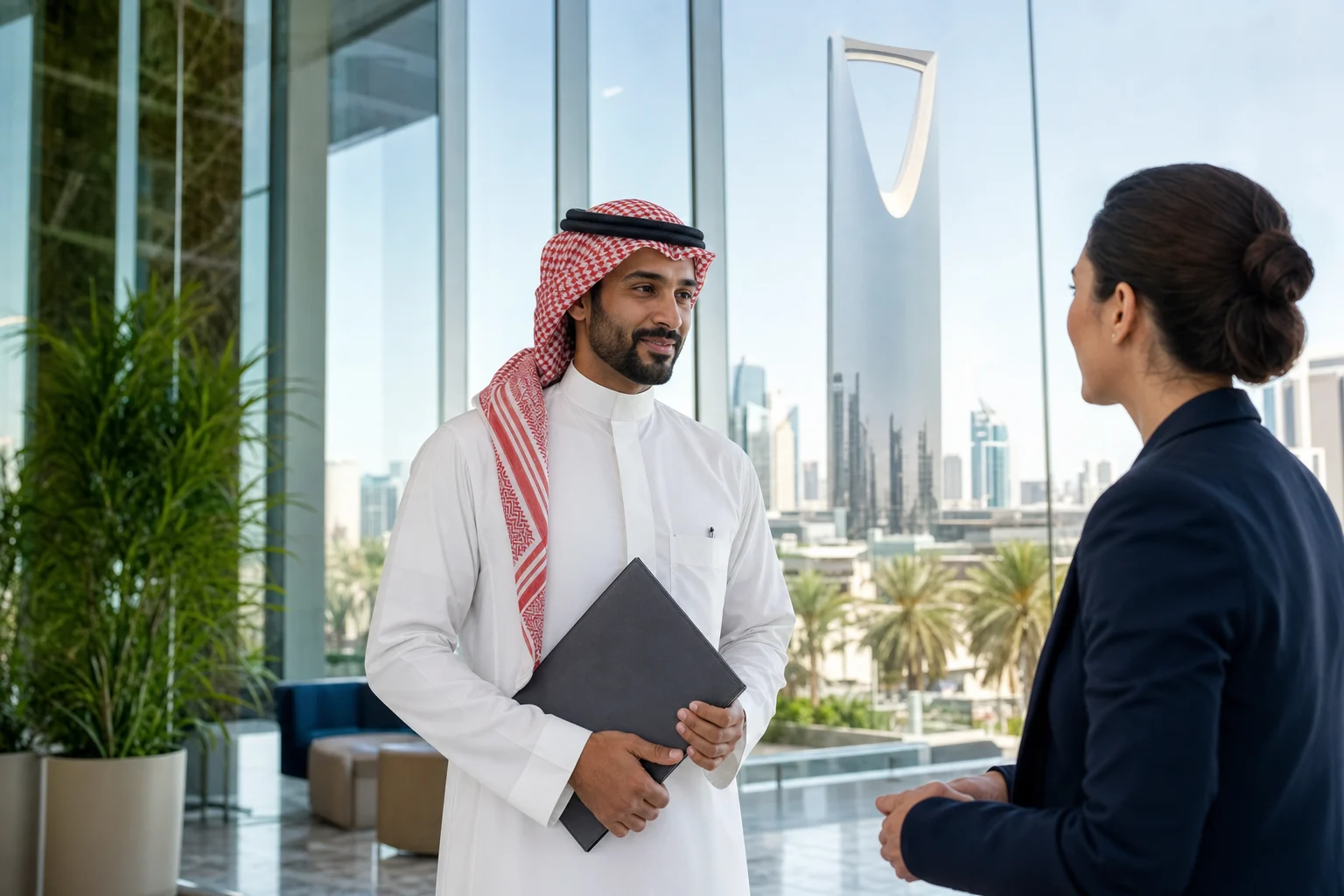 Saudi quality professional after a client quality review in Riyadh