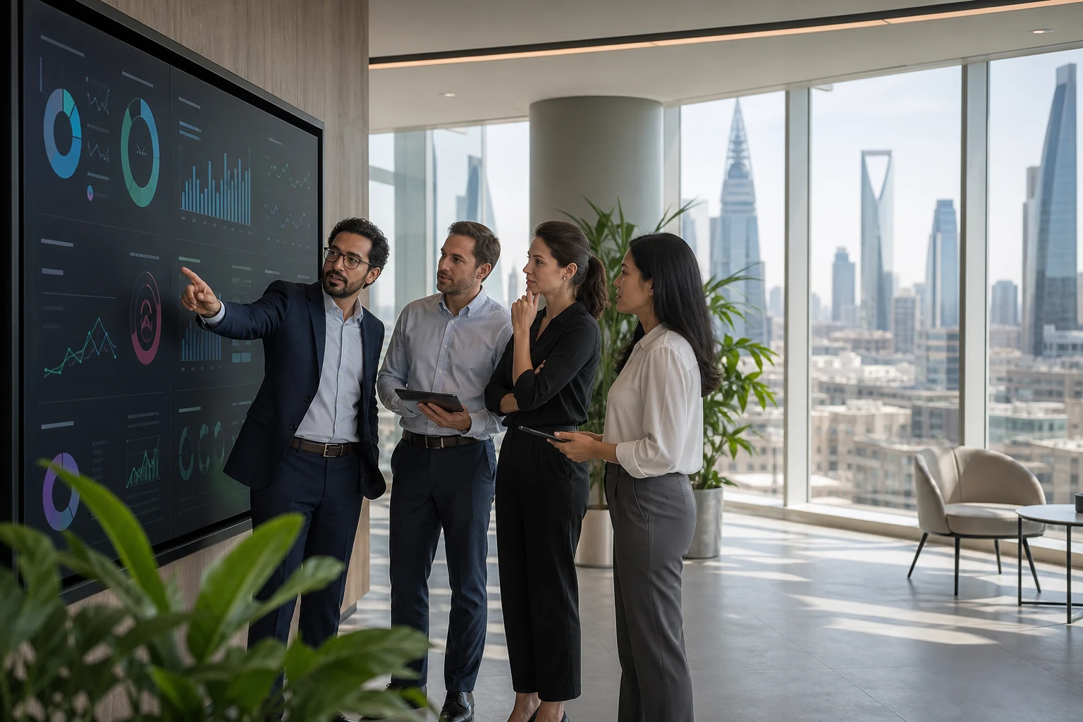 AI governance leaders reviewing responsible AI performance in Riyadh