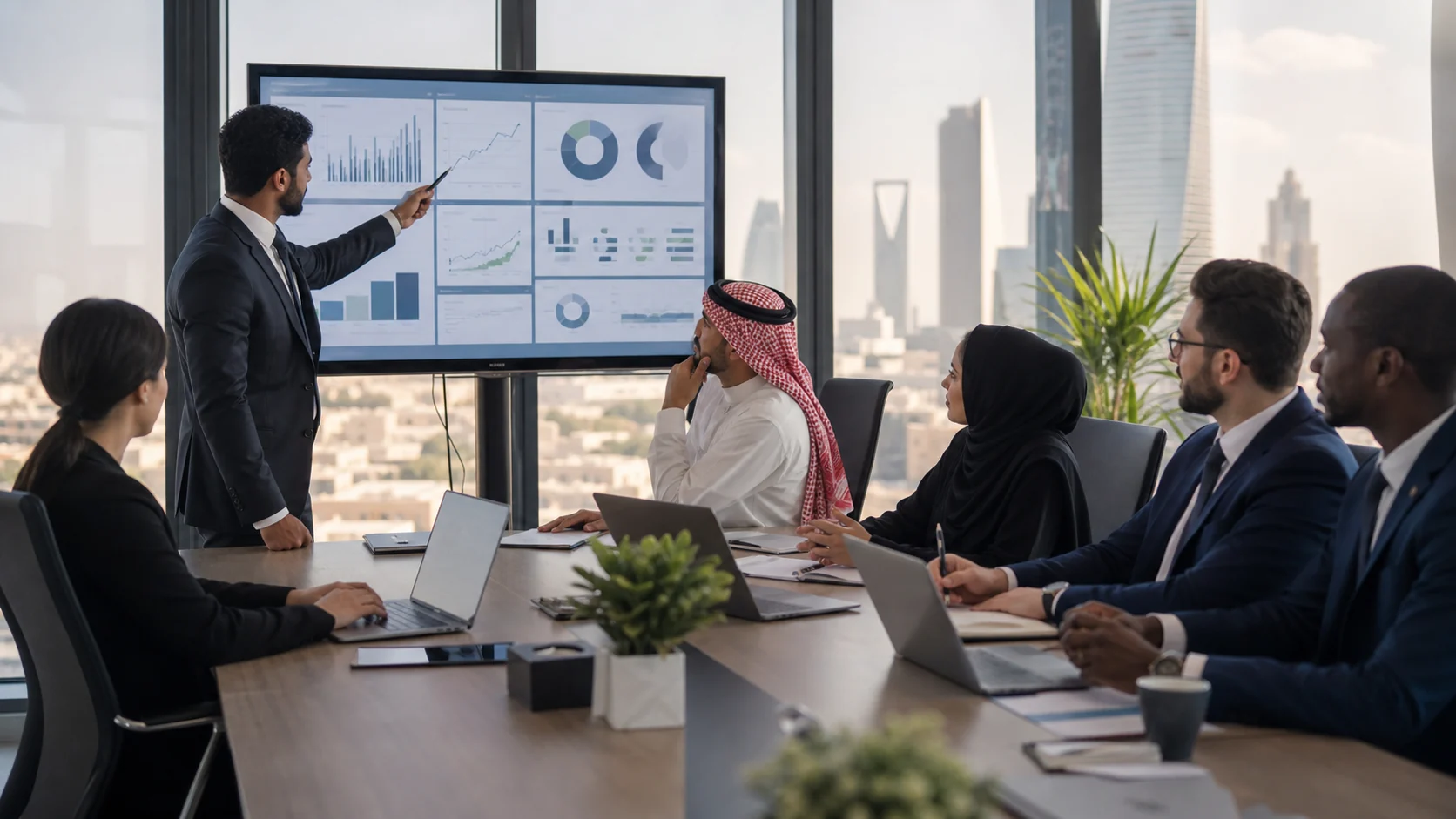 Quality professionals reviewing audit and process performance in Riyadh