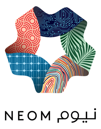 NEOM logo — organisation that received Microsoft 365 Copilot training from EduDelphi in Saudi Arabia