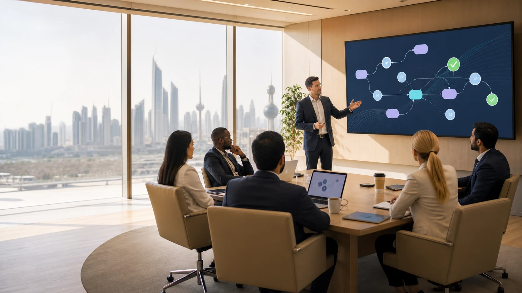 Corporate AI automation course session in Kuwait