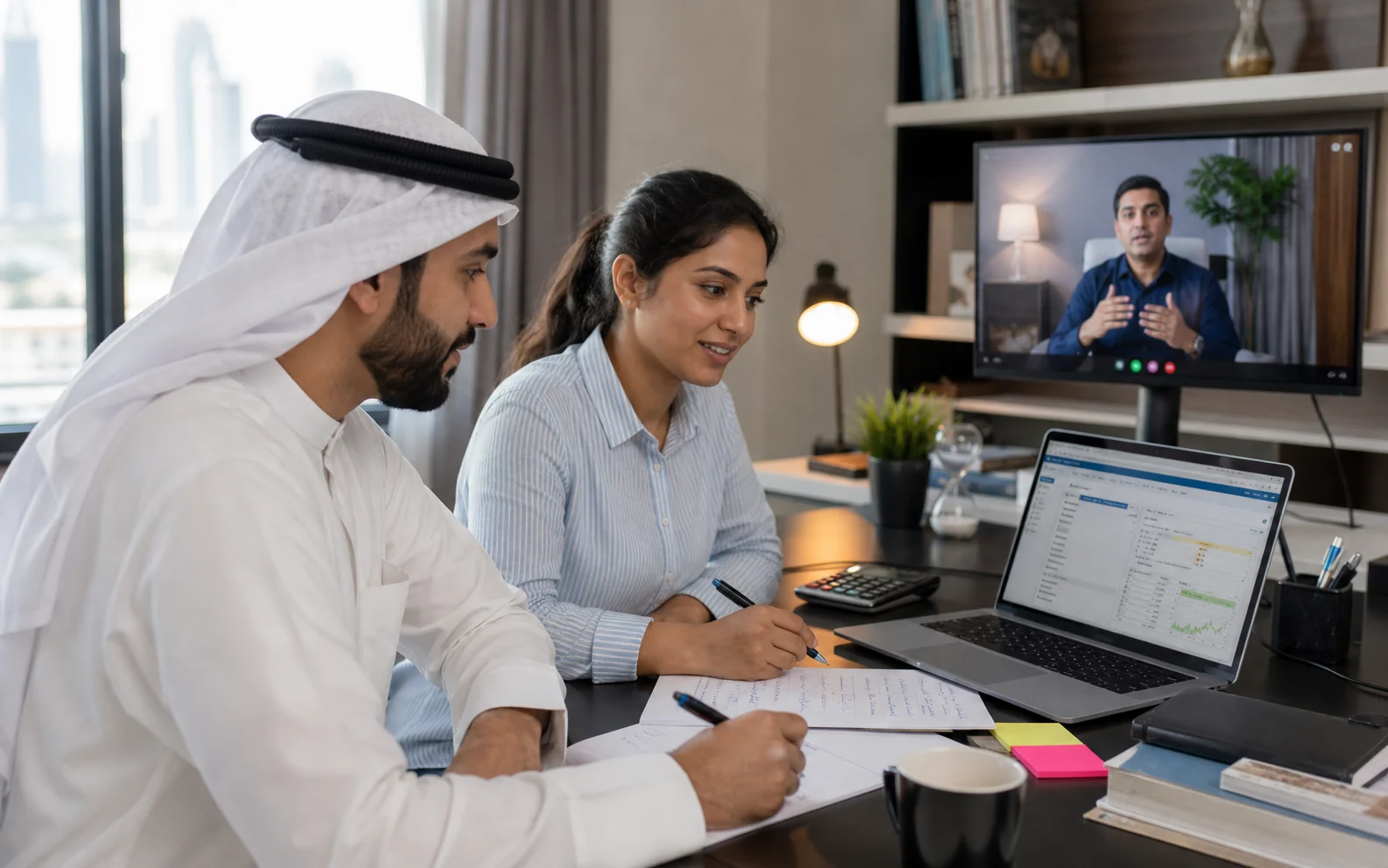 Kuwait accounting learners revising TallyPrime workflows with live tutor support