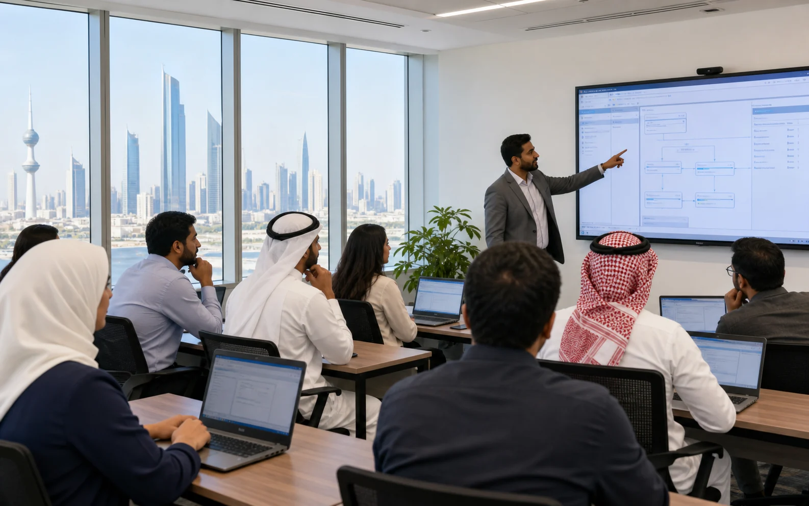 Kuwaiti and expatriate professionals attending TallyPrime training in Kuwait City