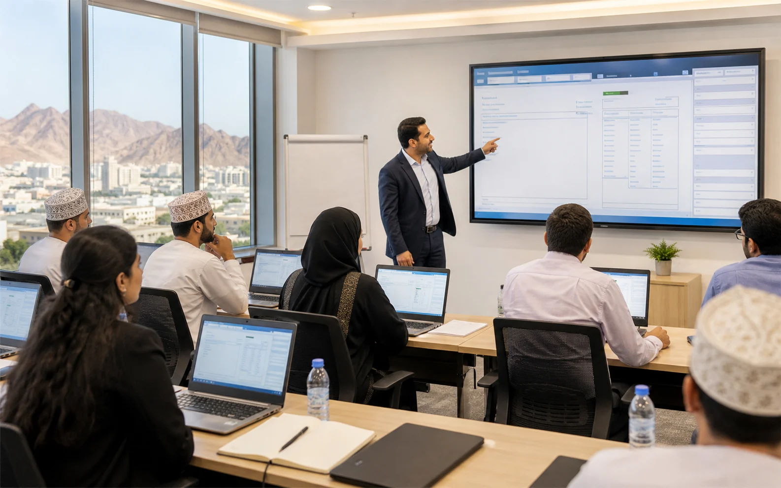 Omani and expatriate professionals attending TallyPrime training in Muscat