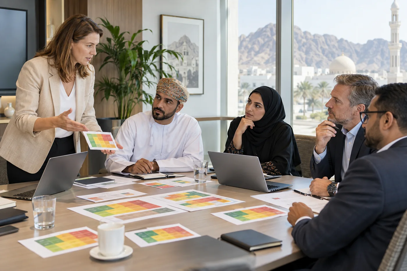 Security governance and enterprise risk workshop for managers in Oman