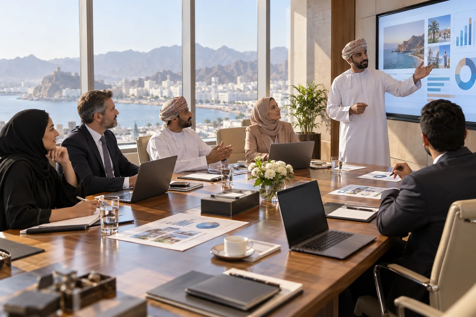 Customized corporate digital marketing training for a business team in Oman