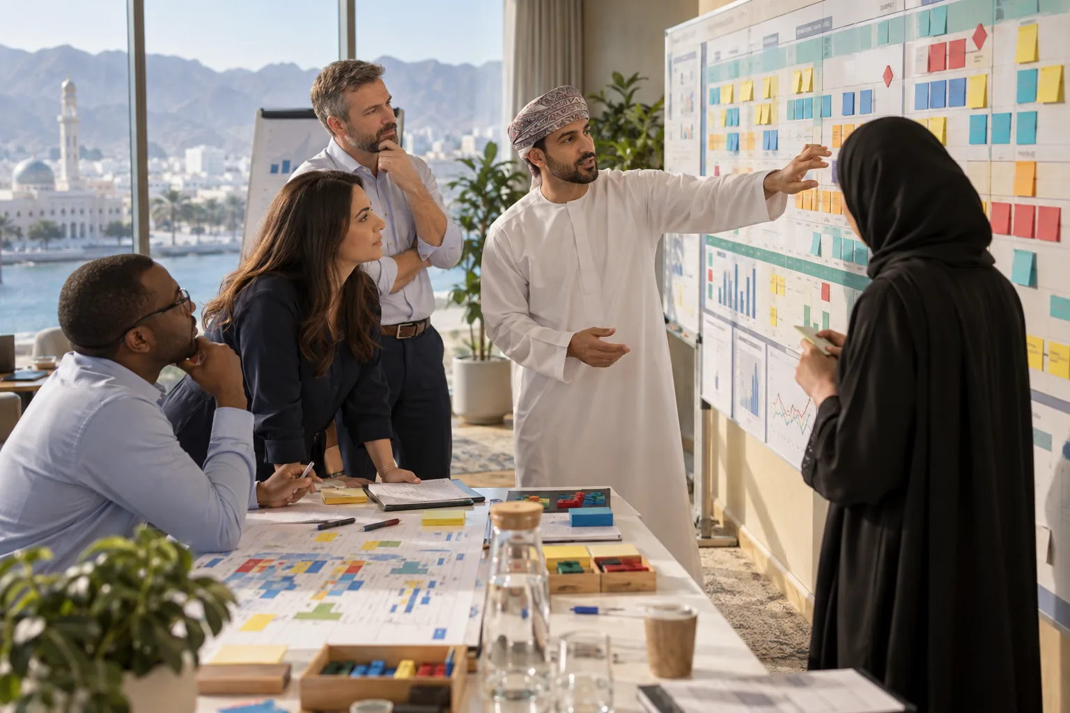 Professionals completing a CPIM sales and operations planning workshop in Oman