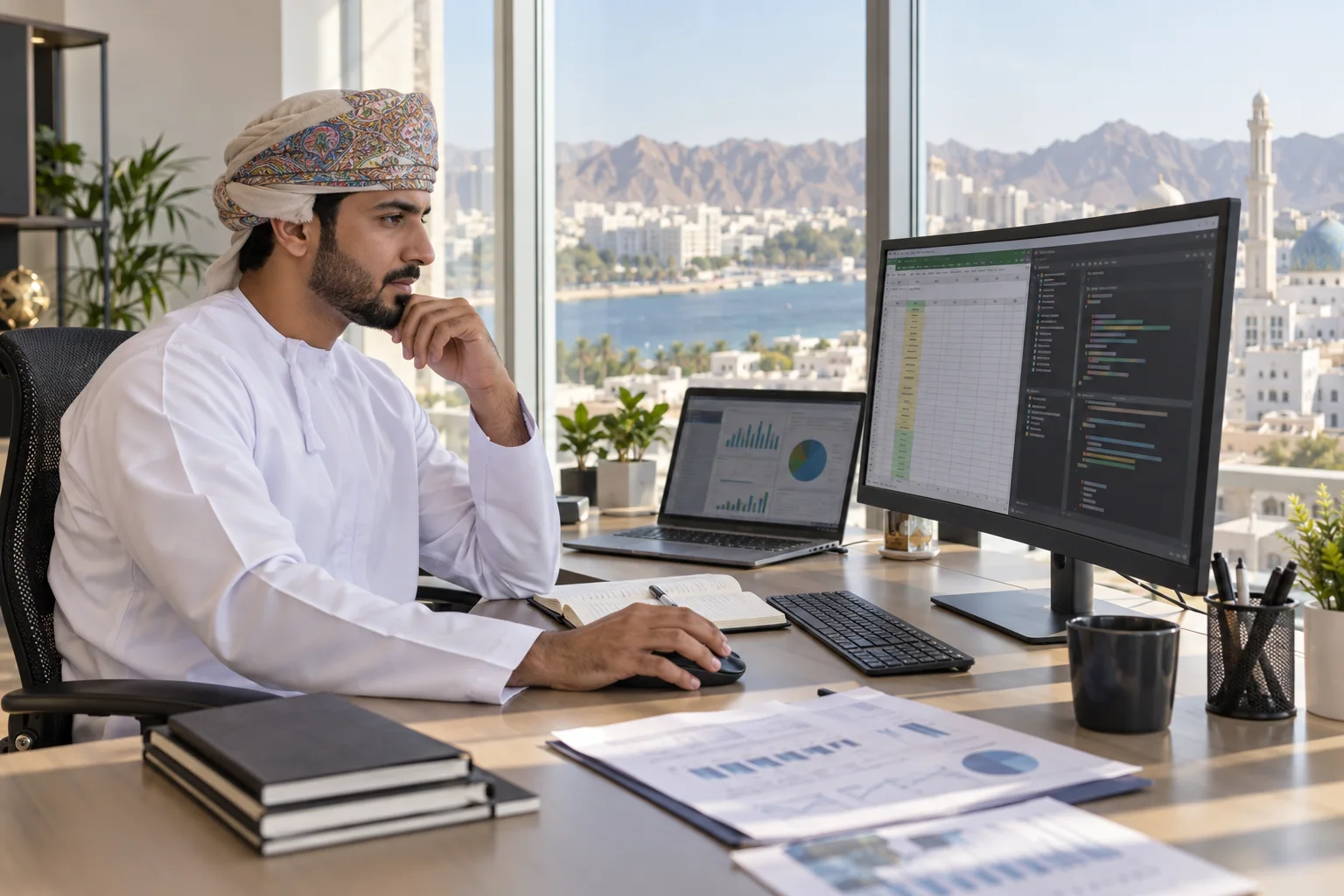 Omani business analyst building an Excel VBA automation workflow in Muscat
