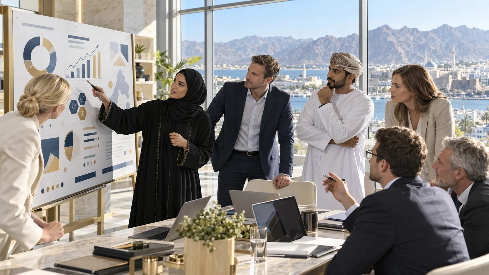 International and Omani professionals planning workforce capability in Muscat