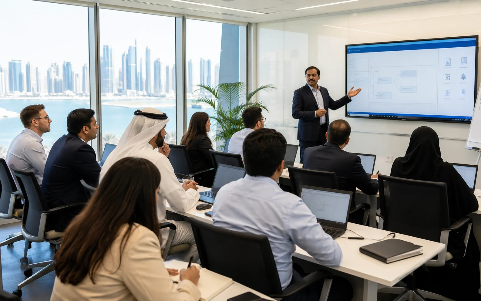 Qatar and expatriate professionals attending TallyPrime training in Doha
