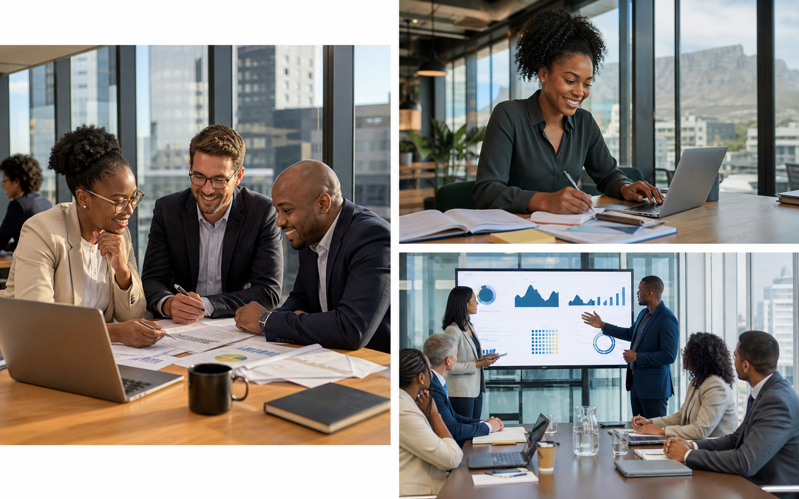 South African professionals taking part in an internal audit training workshop