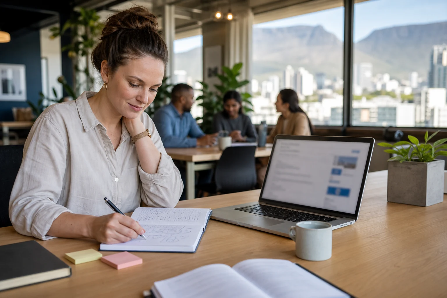 South African CISA learner studying with online course resources