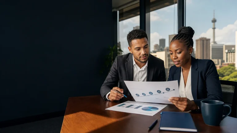 South African audit professionals reviewing an assurance and technology-risk roadmap