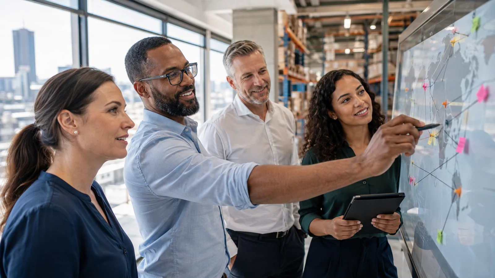 South African supply chain professionals reviewing a planning decision