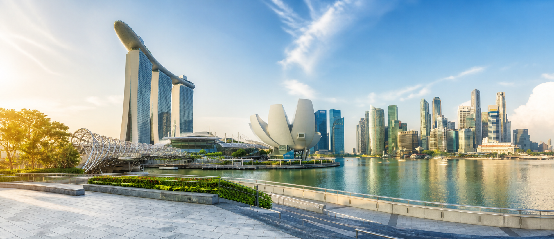 Singapore skyline and business district