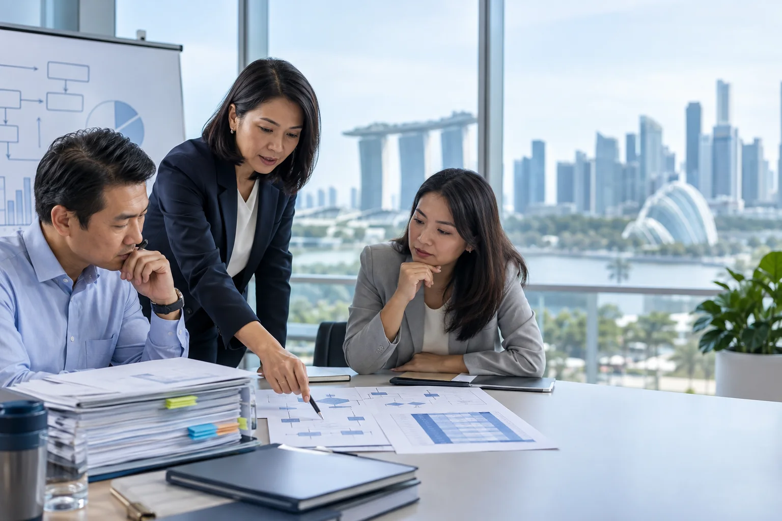 CIA learners reviewing audit evidence in Singapore
