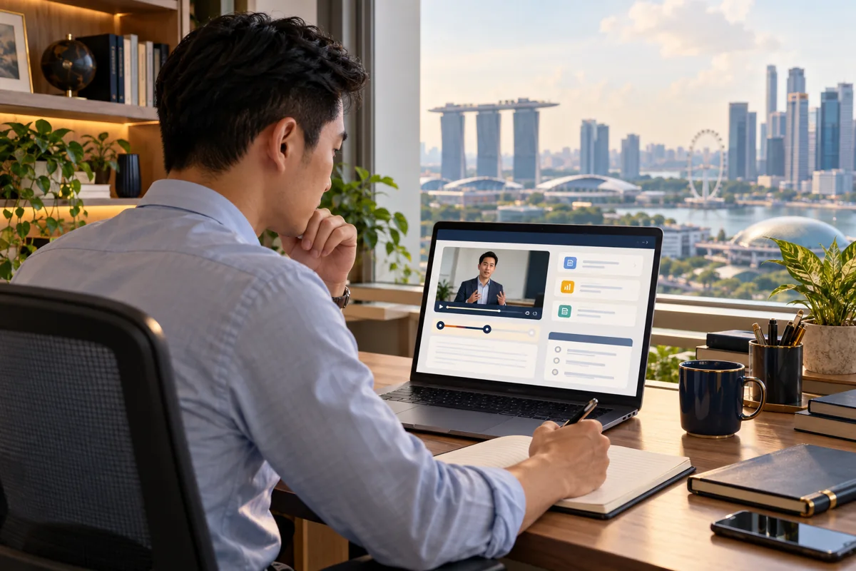 Illustrative professional studying bank guarantees with online learning resources