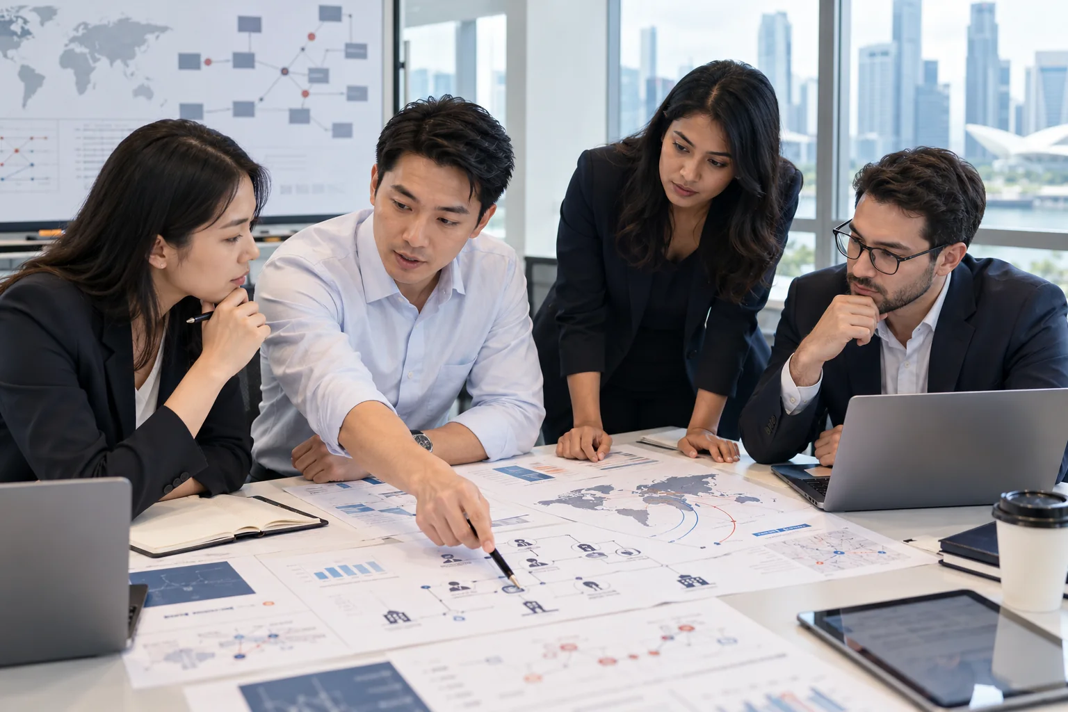 CAMS learners reviewing a cross-border financial crime case in Singapore