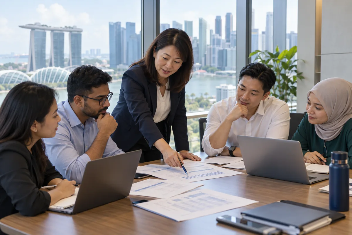 Illustrative Singapore corporate workshop discussing IT audit and controls
