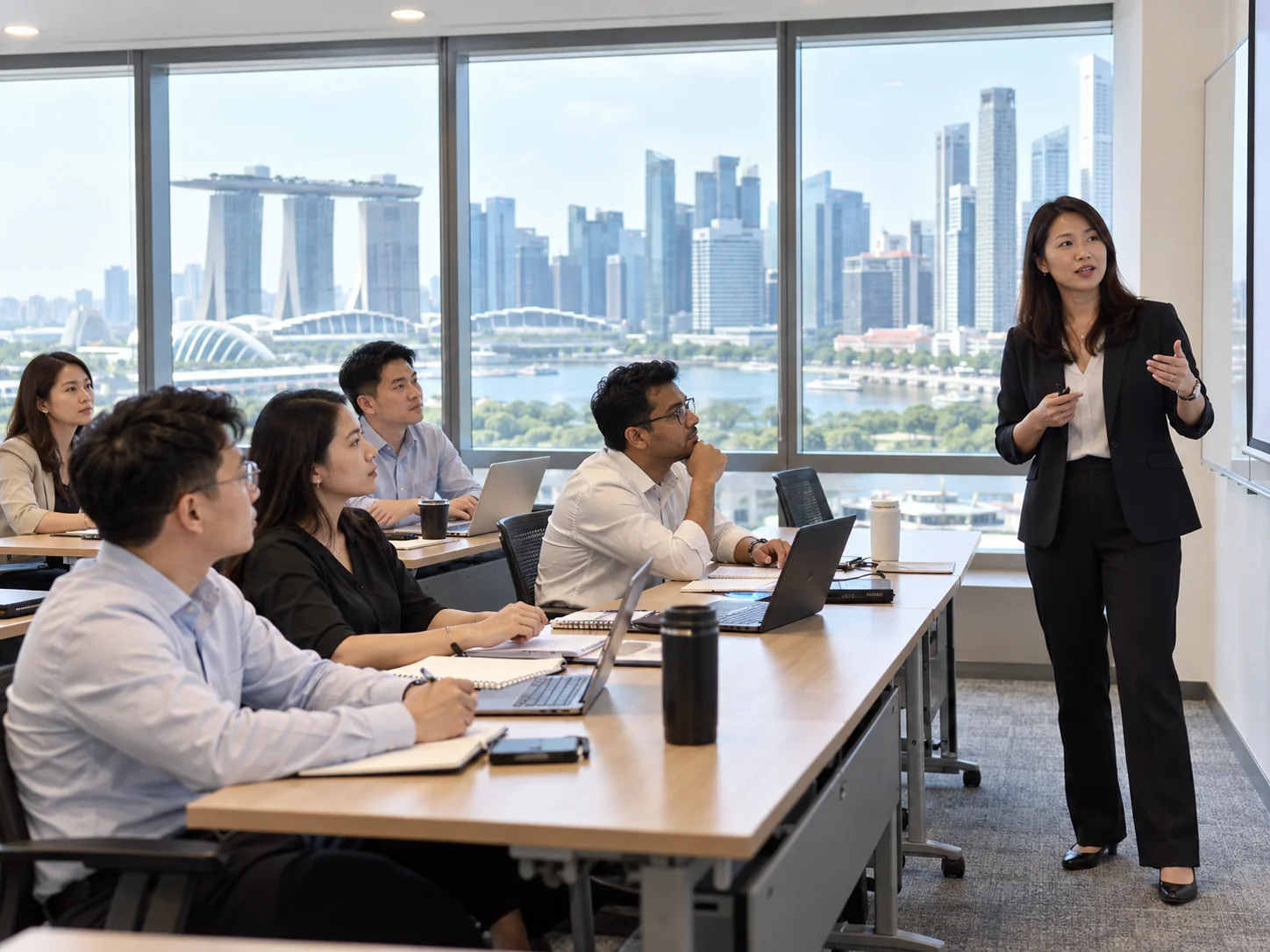 Illustrative professional accounting classroom in Singapore