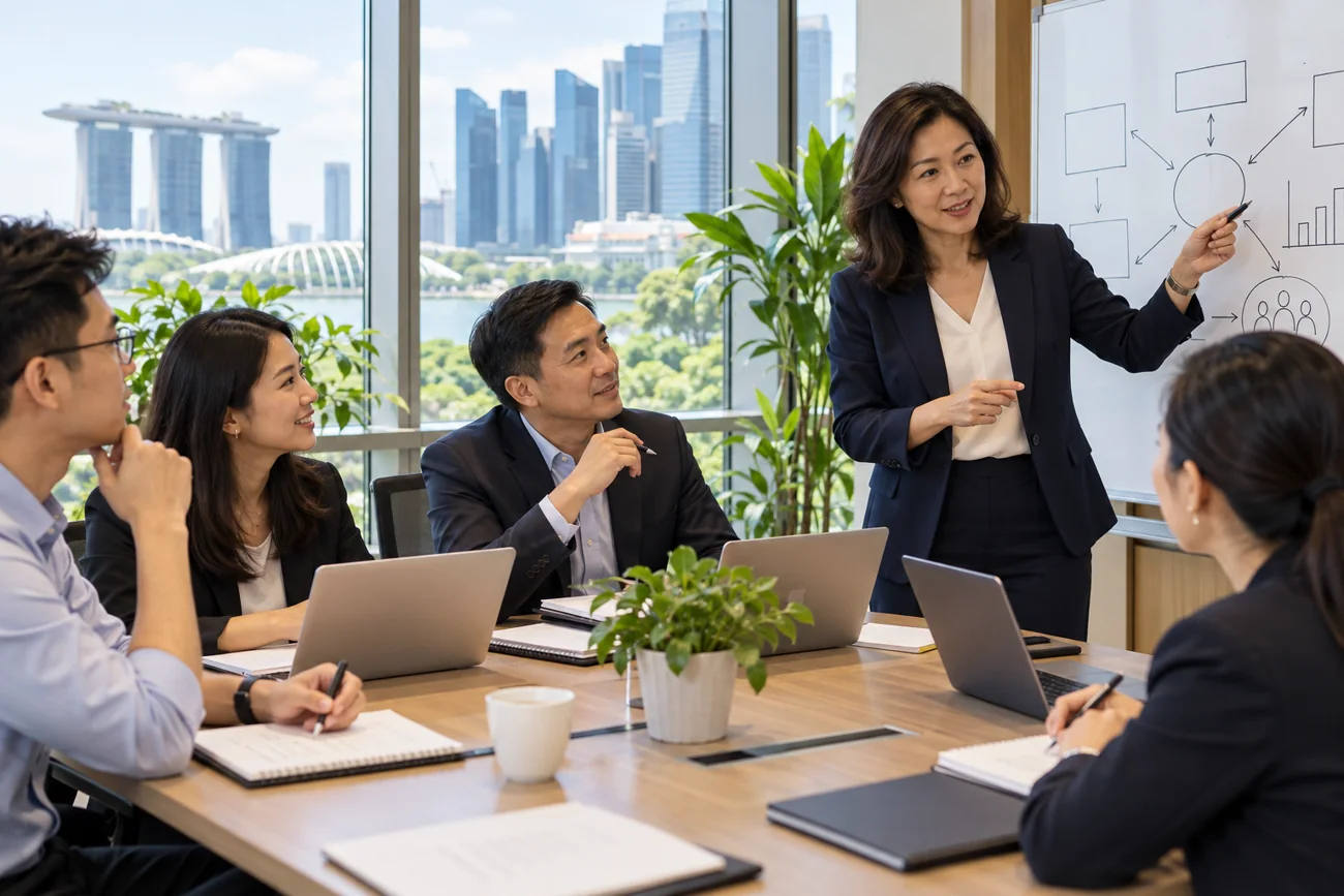 Illustrative Singapore corporate training workshop discussing technology risk, controls and governance