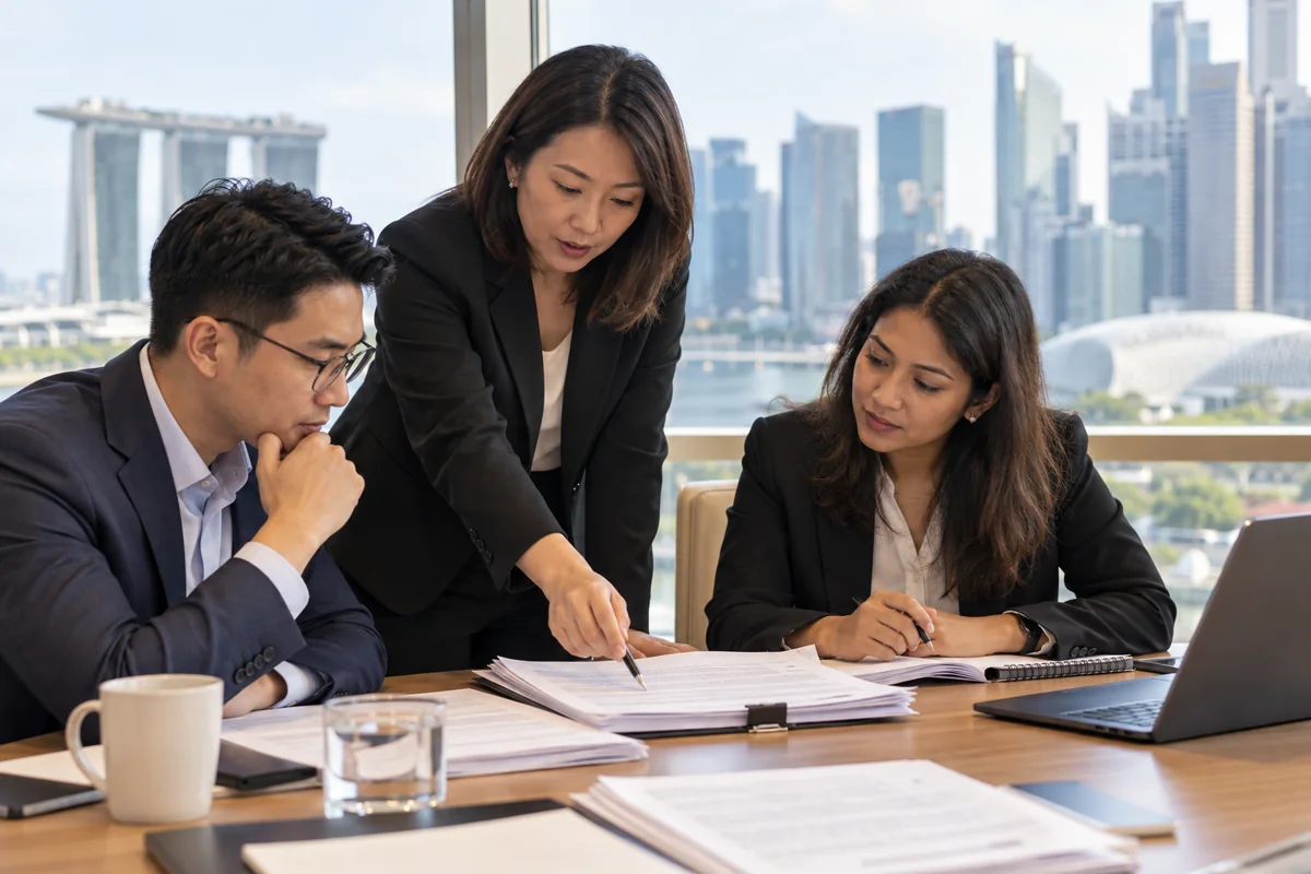 Illustrative demand-guarantee document practice in a Singapore training setting