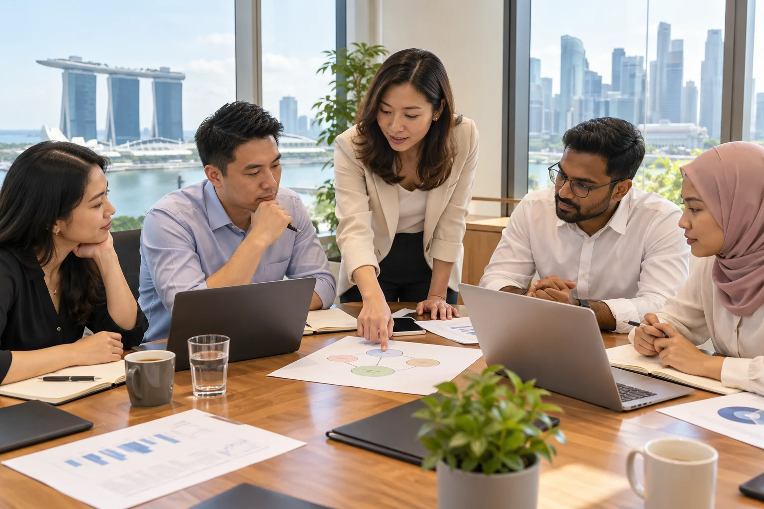 Illustrative corporate training discussion in Singapore