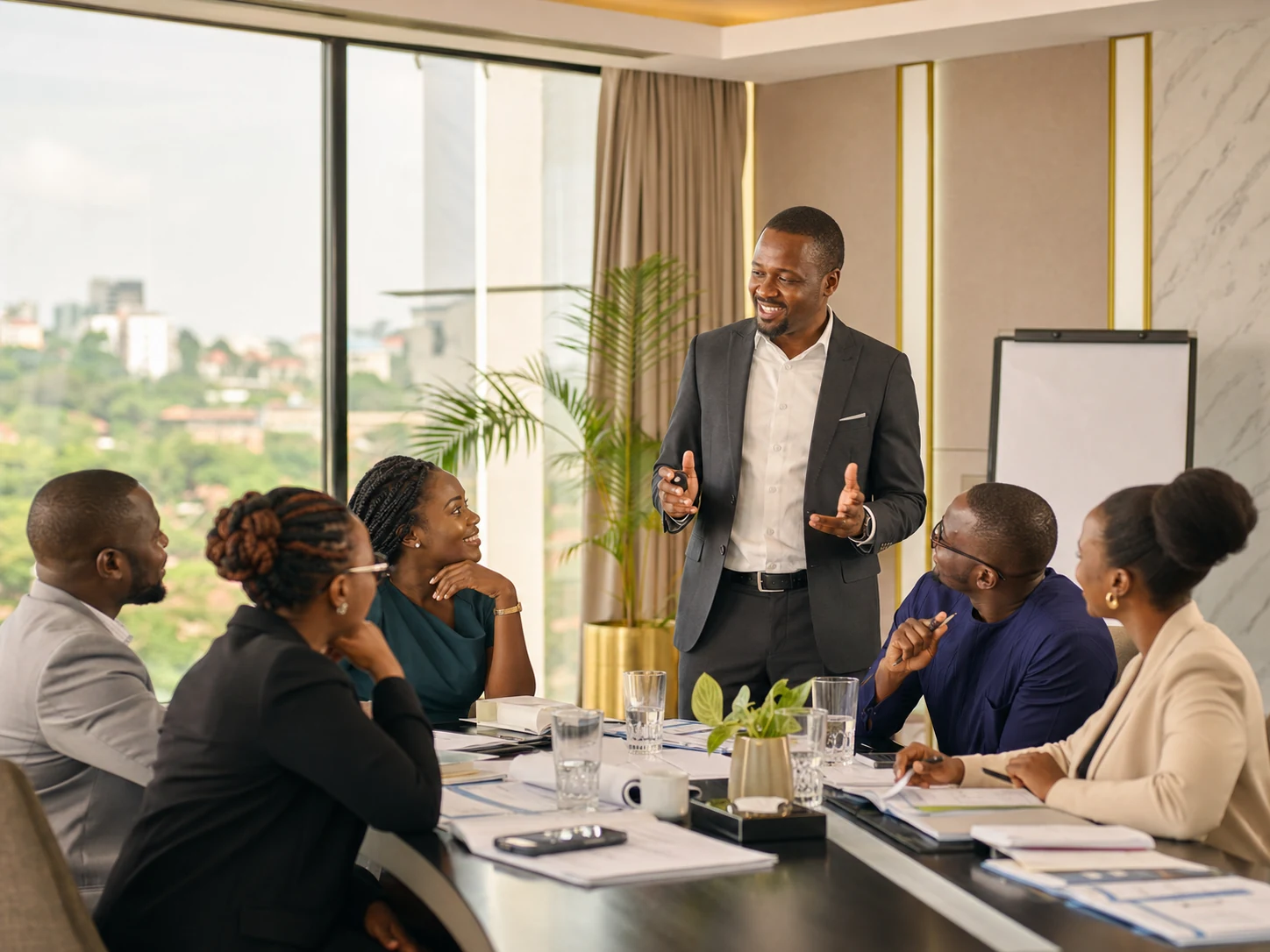 In-person corporate training workshop in Uganda