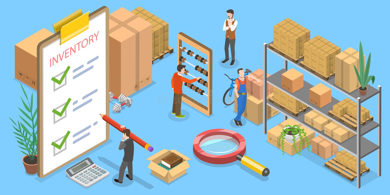 D Isometric Vector Conceptual Illustration Product Inventory Management D Isometric Flat Vector 6393